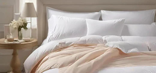 Chambre Edredon douillet sur lit