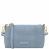 Sac Bandoulière en Cuir Tressé - Dedalo TL142577 - Bleu céleste