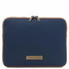 Etui pour Tablette en Cuir Souple - Bleu foncé
