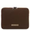 Etui pour Tablette en Cuir Souple - Marron foncé