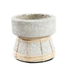 Bougeoir Serene - Beton Naturel - S -12X12X12 CM