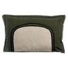 Coussin Bicolore Laly Rectangle 40x65 - Vert Olive