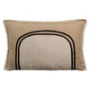 Coussin Bicolore Laly Rectangle 40x65 - Beige Galet