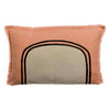 Coussin Bicolore Laly Rectangle 40x65 - Orange Epice