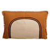 Coussin Bicolore Laly Rectangle 40x65 - Orange Cuivre