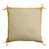 Coussin Chambray Jaune - Elise Maîs - 45x45 cm
