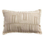 Coussin Lin Imprimé Tina Naturel Vivaraise