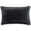 Coussin Uni Fara Caviar - 40x65 cm