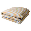 Housse de Couette Carreaux Marron - Caro Nuts - Percale de Coton - 220x240 cm