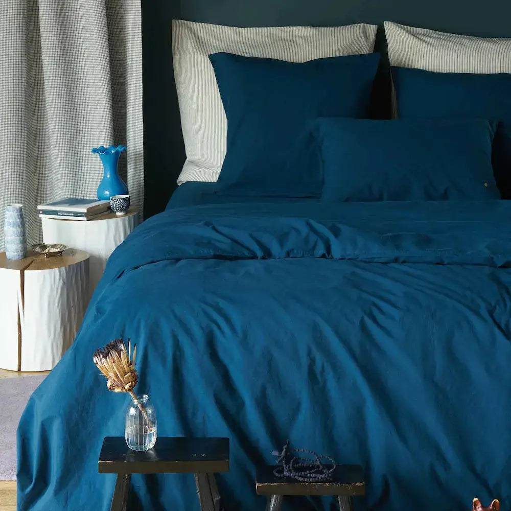 Housse de Couette Coton Bio - Céleste Orage La Cerise sur le Gâteau