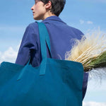Sac Cabas Bleu en Coton Bio Iona Orage La Cerise sur le Gâteau