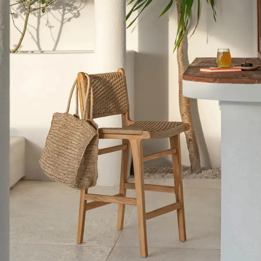 Sac cabas Raphia naturel - Shopper Ti Amo Bazar Bizar