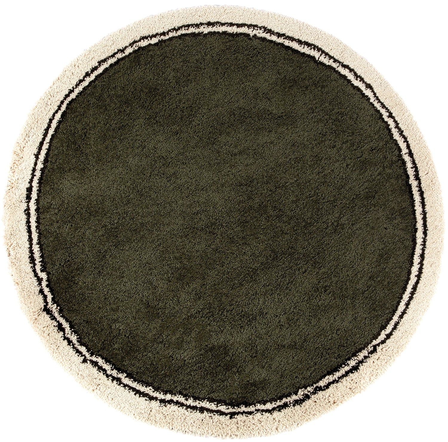 Tapis Rond Many Olive Dia 160 – Design Moderne et Cocooning Vivaraise