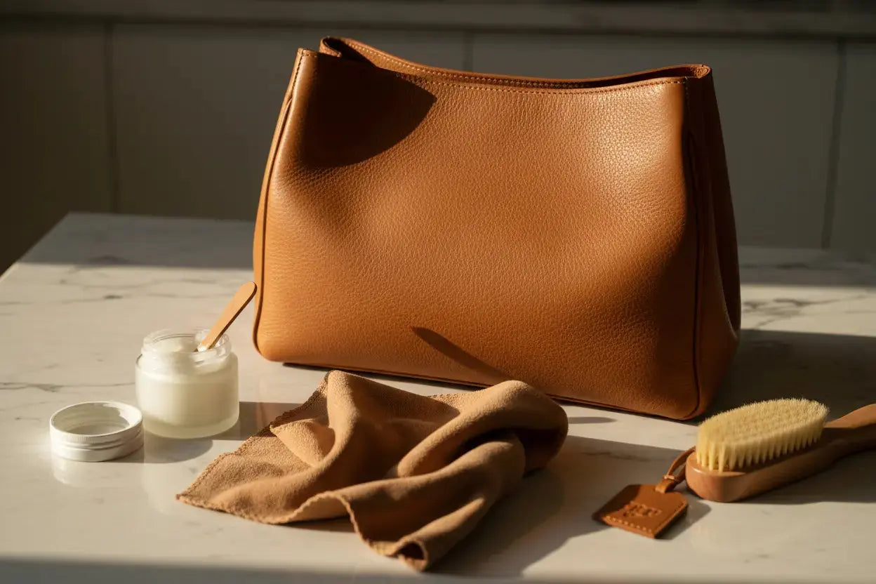 entretien sac en cuir - guide complet Coussin Dorsey