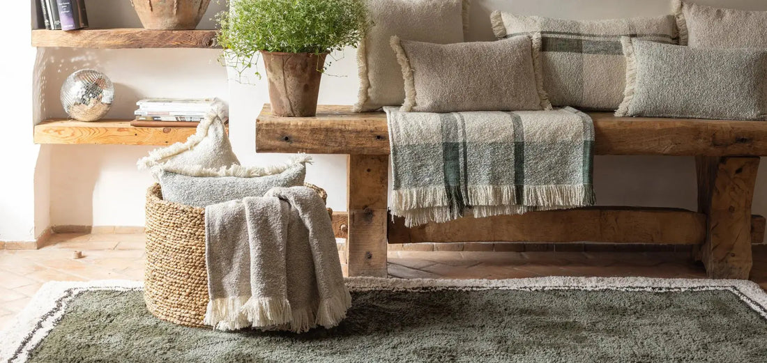 Plaids et Coussins rayés Vivaraise