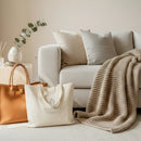 Nouveautés déco : coussins, plaid, sac en cuir italien et sac en coton bio - Collection tendances