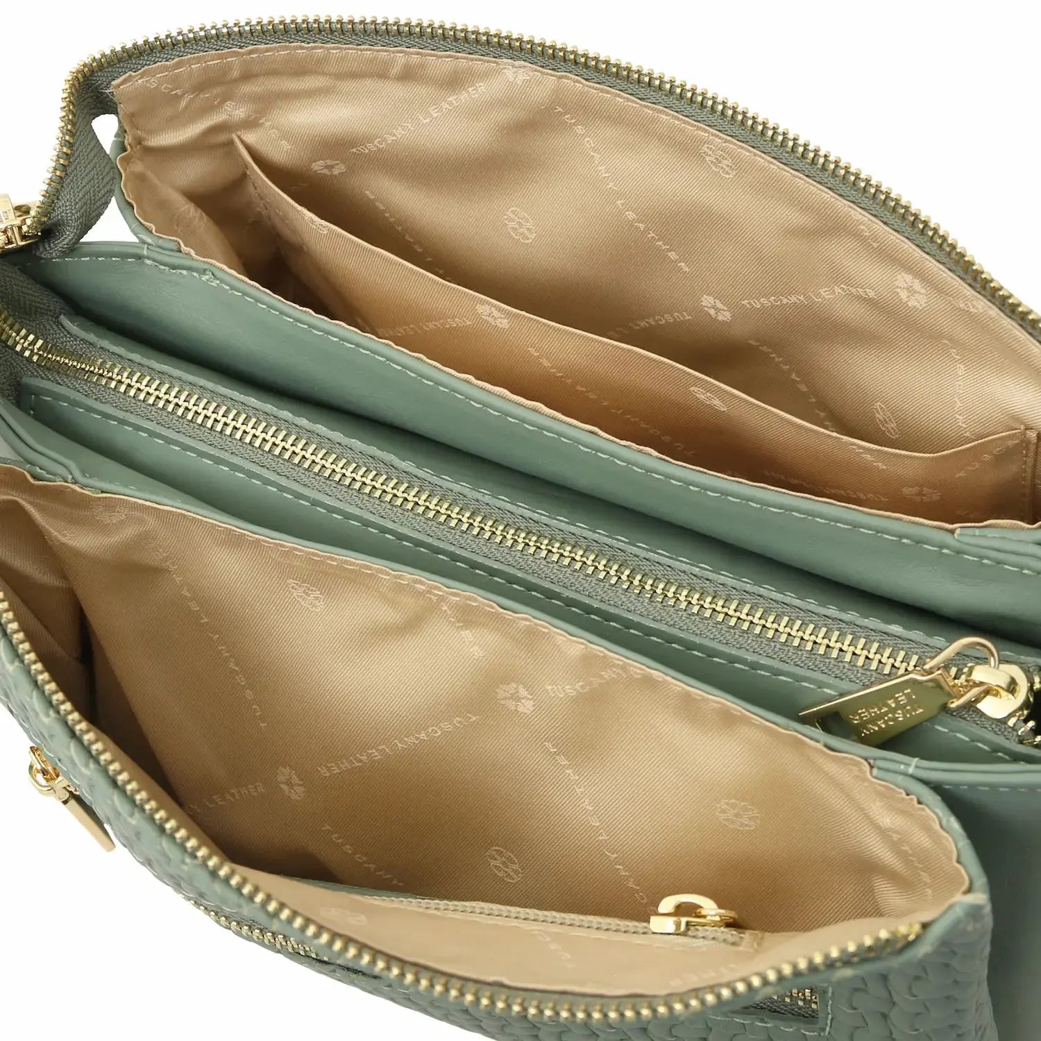 Sac Bandoulière en Cuir Tressé - Dedalo TL142577 Tuscany Leather