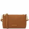 Sac Bandoulière en Cuir Tressé - Dedalo TL142577 - Cognac
