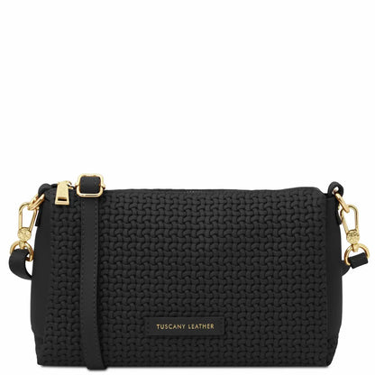 Sac Bandoulière en Cuir Tressé - Dedalo TL142577 Tuscany Leather