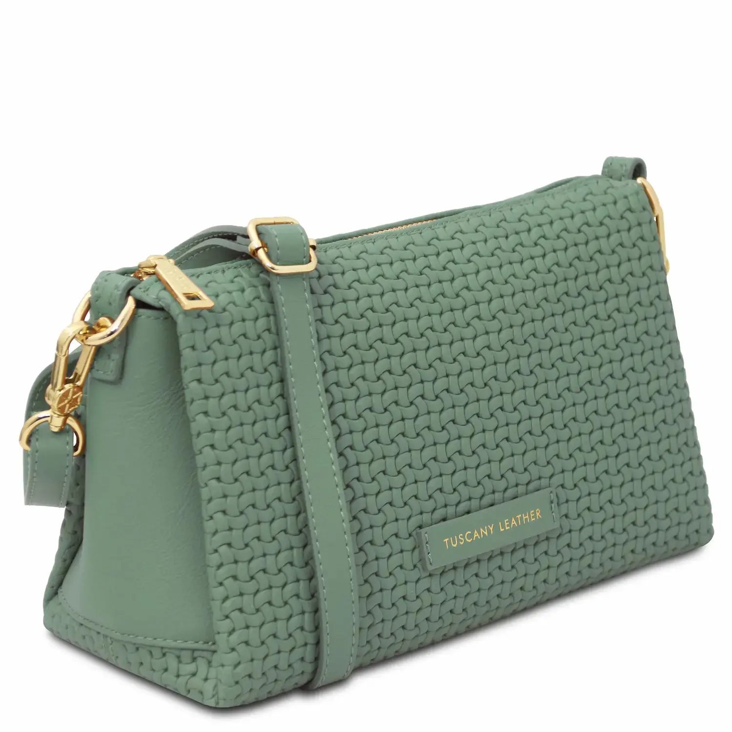 Sac Bandoulière en Cuir Tressé - Dedalo TL142577 Tuscany Leather
