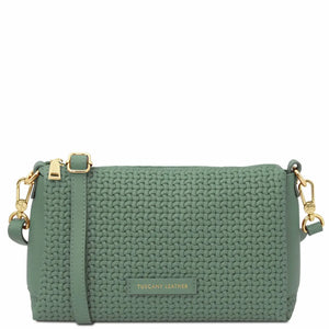 Sac Bandoulière en Cuir Tressé - Dedalo TL142577 Tuscany Leather