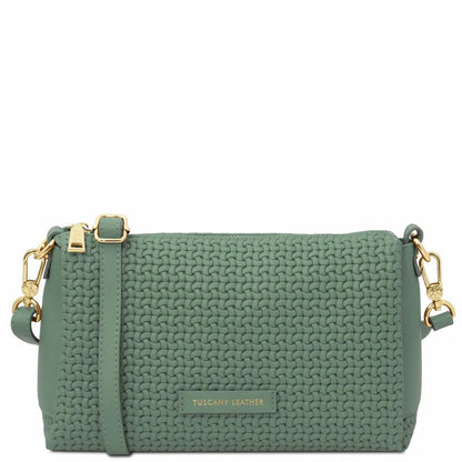 Sac Bandoulière en Cuir Tressé - Dedalo TL142577 Tuscany Leather