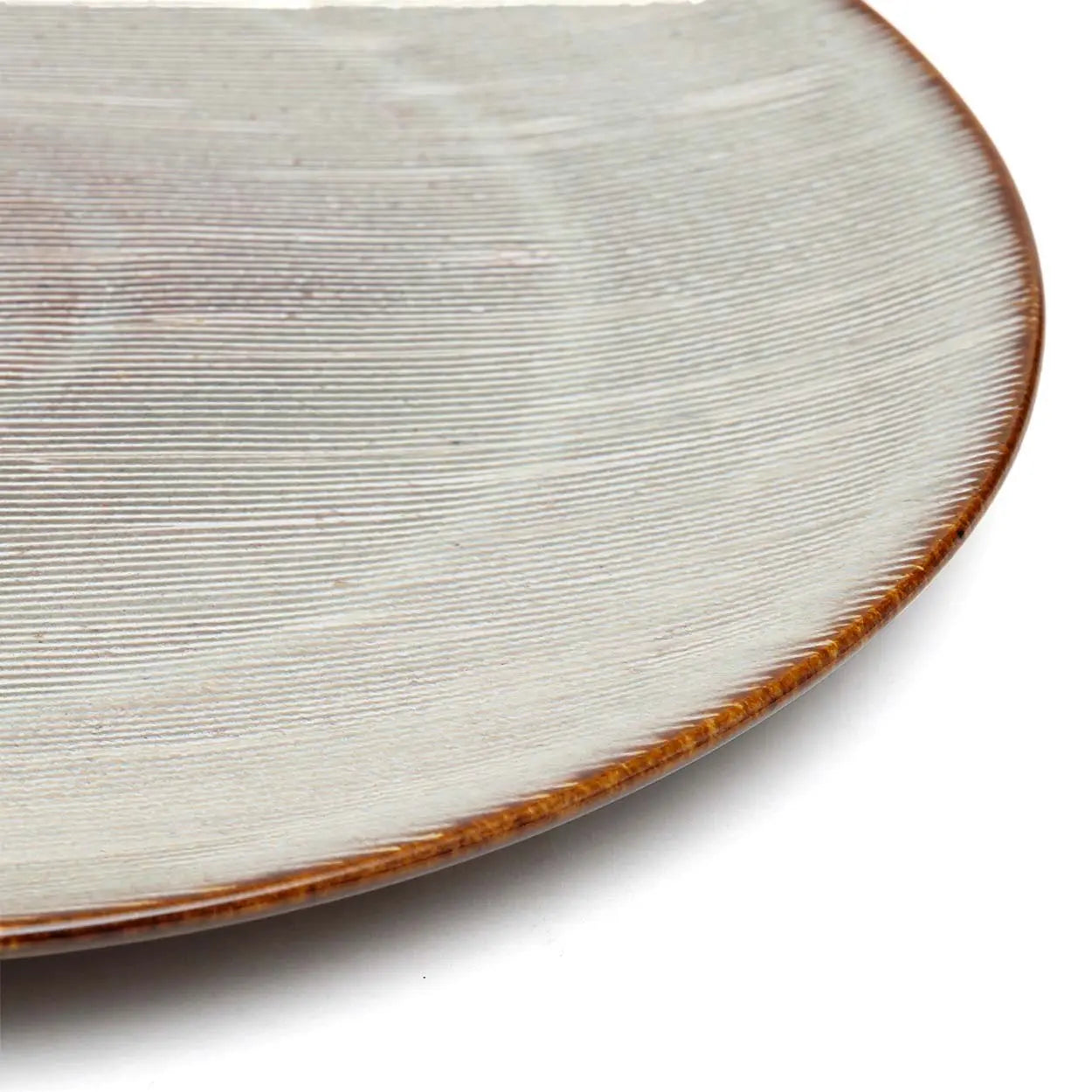 Assiettes plates en céramique Peniche - Lot de 4 Bazar Bizar