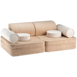 Canapé Modulable Chambre Enfant Beige Wigiwama