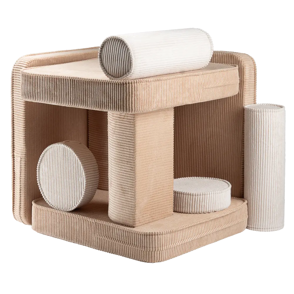 Canapé Modulable Chambre Enfant Beige Wigiwama