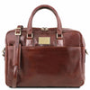 Cartable en Cuir Porte Ordinateur Avec Poche Frontale – URBINO TL141241 - Marron