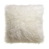 Coussin Fausse Fourrure Bétani - Neige 45x45 cm