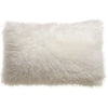 Coussin Fausse Fourrure Bétani - Neige 40x65 cm