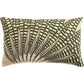 Coussin Brodé Ewan Lin en coton Oeko-Tex - motif feuillage nature Vivaraise