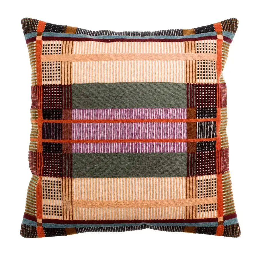 Coussin Brodé Kaël Multicolore 45x45 cm - Vivaraise