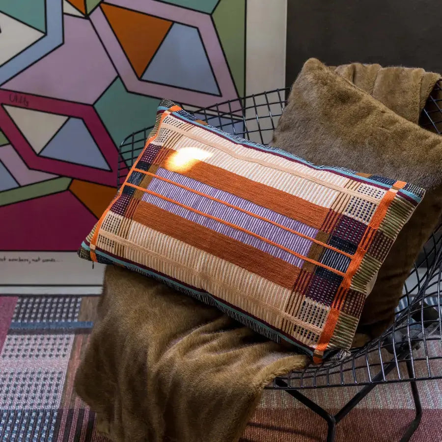 Coussin Brodé Kaël Multicolore Vivaraise