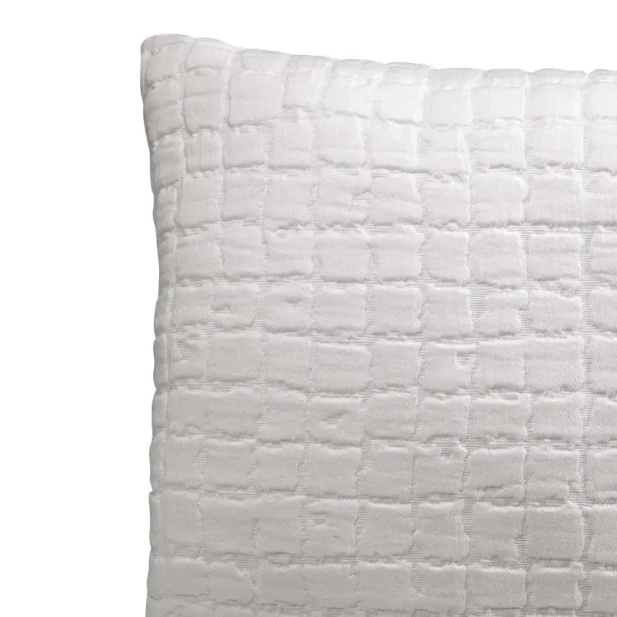 Coussin Carré Coton Swami Blanc- 45X45 Vivaraise