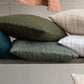 Coussin Carré Coton Swami Lichen- 45X45 Vivaraise