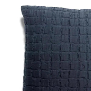 Coussin Carré Coton Swami Marine - 45X45 Vivaraise