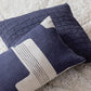 Coussin Carré Coton Swami Marine - 45X45 Vivaraise