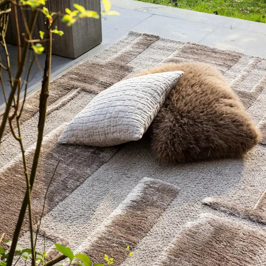 Coussin Carré Coton Swami Muscade - 45X45 Vivaraise