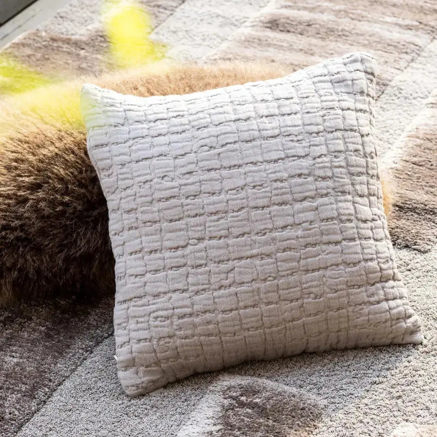 Coussin Carré Coton Swami Muscade - 45X45 Vivaraise
