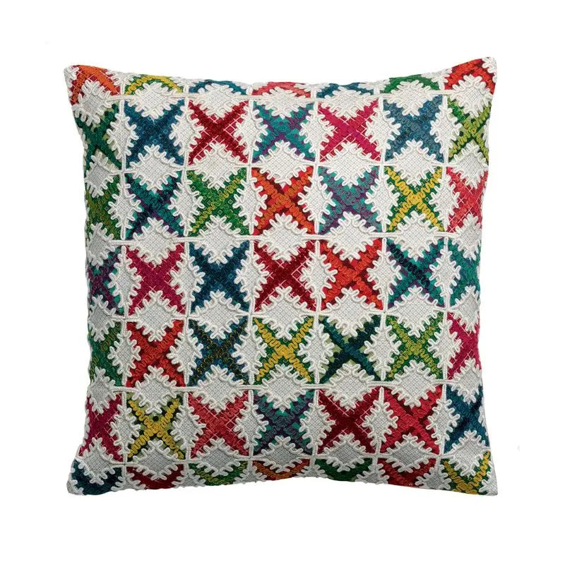 Coussin Coton Beth Multicolore Vivaraise