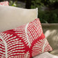 Coussin Coton Brodé - Flora Papaye - 40x65 Vivaraise