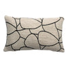 Coussin Dany Blanc Noir - 30X50 CM