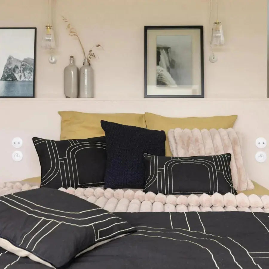 Coussin Fausse Fourrure Lin - Alice Vivaraise