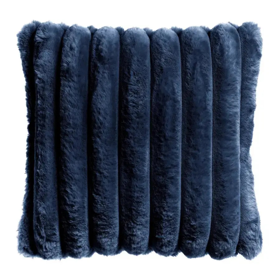 Coussin Fausse Fourrure Marine - Alice Vivaraise