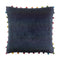 Coussin Gastounet Cobalt Pompons