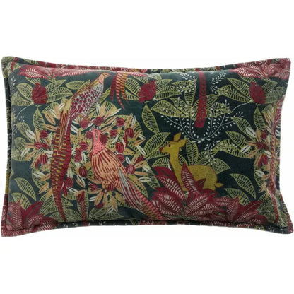 Coussin Imprimé Ewan Multicolore - Elégance exotique et douceur naturelle Vivaraise