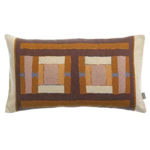 Coussin Imprimé Recyclé - Taho Cuivre - Vivaraise
