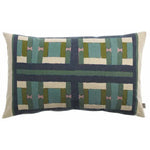 Coussin Imprimé Recyclé - Taho Vert de gris Vivaraise